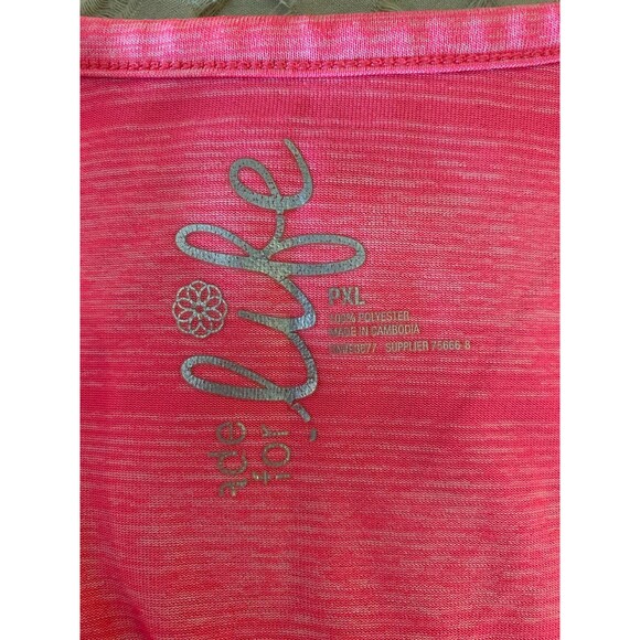 Made for Life Top Size PXL Activewear Pink Shortsleeved Blouse Work out - Picture 8 of 10